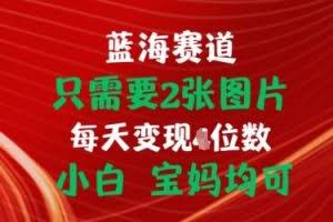 只需要2张图片，挂载链接出单赚佣金，小白宝妈均可【揭秘】