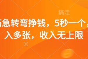 脑筋急转弯挣钱，5秒一个，日入多张，收入无上限【揭秘】
