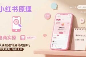 小红书原理以及详细实操流程，小红书电商教程