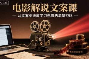 电影解说文案课,从文案多维度学习电影的流量密码