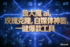 (17010期)玫瑰克隆神器,ai鲁大魔,自媒体必备神器,一键爆款,详细教程