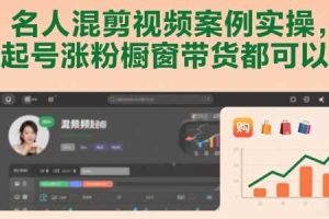 名人混剪视频案例实操,起号涨粉橱窗带货都可以