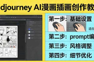 利用Midjourney AI人工智能轻松创作漫画插画教程，零基础创作完整漫画插画