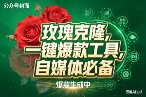 (17813期)玫瑰克隆,ai鲁大魔工具,自媒体必备神器,一键爆款,详细教程。