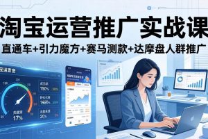 (18029期)淘宝运营推广实战课(更新26年4月)直通车+引力魔方+赛马测款+达摩盘人群推广等