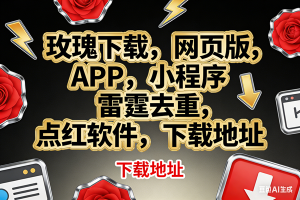 （18163期）玫瑰克隆，一键爆款工具，ai智能体，自媒体神器，60多个功能教程