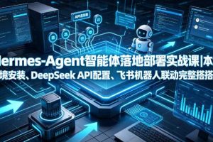 Hermes-Agent智能体落地部署实战课｜本地环境安装、DeepSeek API配置、飞书机器人联动完整搭建教程