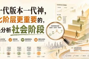 付费文章:一代版本一代神,比阶层更重要的,是分析社会阶段
