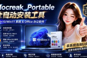 (19970期)Mocreak全自动安装office和win10、win11系统,告别U盘装系统,使用安全可靠