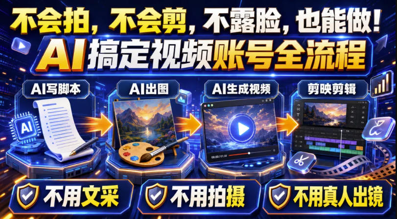 AI短视频起号实战项目,用AI做视频起号,45天涨粉12W,一条广告8.5k,广告接到手软,引流、变现两不误!