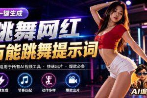 跳舞网红一键生成!万能AI跳舞提示词-任何模型都能用|AI追光