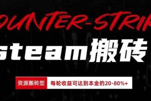（20275期）Steam搬砖，每轮收益为本金的20-80%，平均每天仅需半小时，新人轻松上手