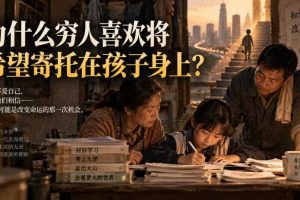 某社群精品文章:为什么穷人喜欢将希望寄托在孩子身上?