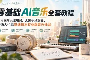零基础AI音乐全套教程|不用深厚乐理知识,无需手动编曲,普通人也能快速做出专业级音乐作品
