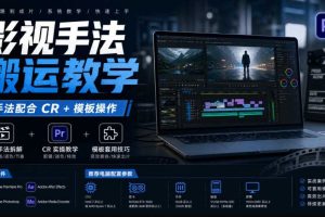 影视手法搬运教学,手法配合CR+模板操作,需要电脑,提供软件+配置参数
