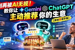 (20737期)别再被AI无视!教你让GeminiChatGPT主动推荐你的生意【原创双语字幕】