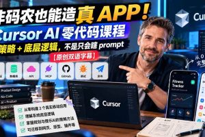 （20810期）非码农也能造真 APP！Cursor AI 零代码课程：学策略 + 底层逻辑，不是只会瞎 prompt【原创双语字幕】