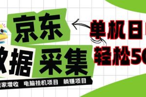 闲置电脑变现!单机单天收益500+,京东数据采集优化,全天纯挂G【揭秘】