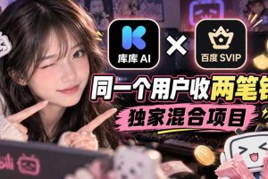 库库AI×百度SVIP:同一个用户收两笔钱,独家混合项目
