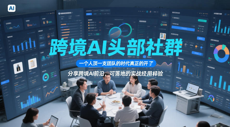 跨境AI头部社群,一个人顶一支团队的时代真正的开始了,分享跨境AI前沿,可落地的实战经验(更新261023)